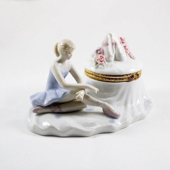 Ballerina Jewelry/Keepsake Box Figurine - Picture 1 of 6